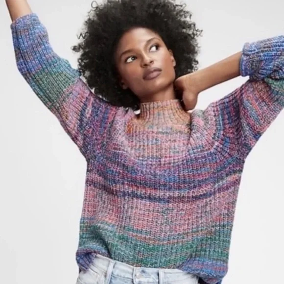 Gap Rainbow Jumper GAP Sweaters Gap Cable Knit Chunky